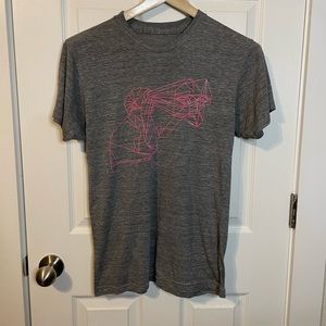 *RARE* Grizzly Bear ‘Yellow House’ heather gray tee w/ abstract graphic sz M